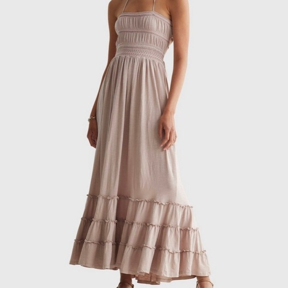 Lucky Boho Knit Maxi Dress - Rose Mauve Color - Picture 2 of 15